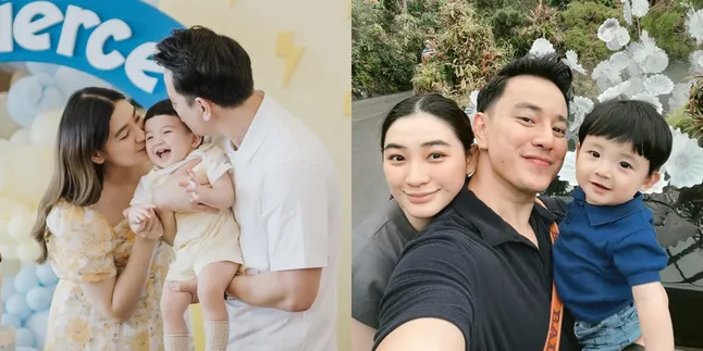 Punya Paras Glowing dari Lahir, Ini 7 Potret Pierce Anak Billy Davidson Rayakan Ultah Pertamanya