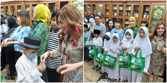 QUEEN KLINIK BEDAH PLASTIK Gandeng Pelanggan Setianya, Barbie, Irma, Irfan, Nana Mardiana Untuk Gelar Santunan Anak Yatim