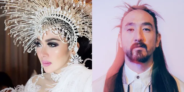 Rambut Sama-Sama Belah Tengah, Syahrini Pamer Foto Makan Bareng Steve Aoki!