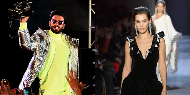 Ranveer Singh Kembaran Baju Rp 100 Juta dengan Bella Hadid, Siapa Lebih Keren?
