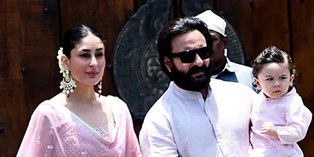 Rayakan Diwali, Taimur Ganteng Pakai Baju Kembar Dengan Saif Ali Khan