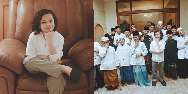 Rayakan Idulfitri Artis Cilik Ocean Marchiano Hendra Undang Puluhan Anak Yatim
