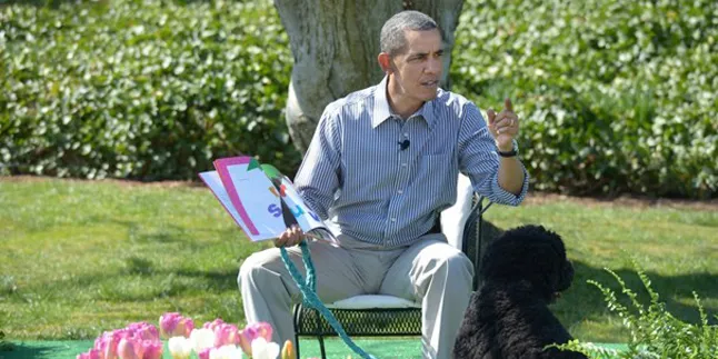 Rayakan Paskah, Obama Dongengi Anak-Anak