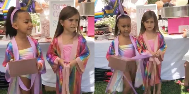 Rayakan Ultah Bareng, North West & Penelope Dissick Serba Unicorn Pink