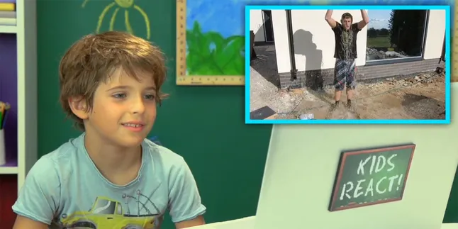 Reaksi Anak-Anak Pada Tantangan Ice Bucket Challenge, Imut!