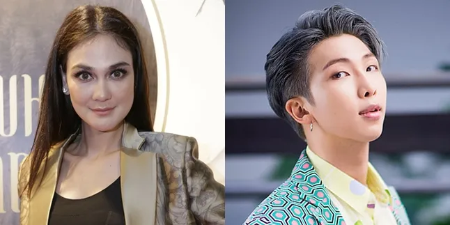 Reaksi Luna Maya 'Fangirling' Lihat RM BTS Hadir di Grammy Awards 2019