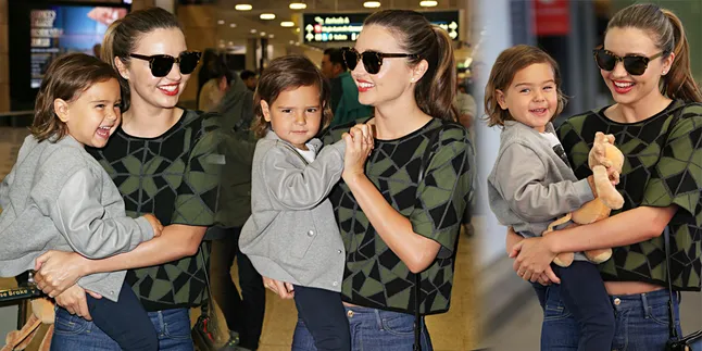 Repot Urus Anak, Miranda Kerr Tetap Tampil Stunning