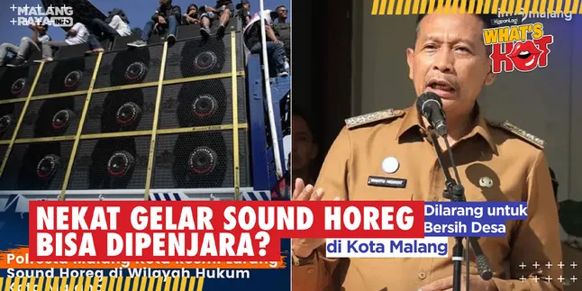Officially Issued a Ban on Horeg Sound, Malang City Police Give Strict Sanctions