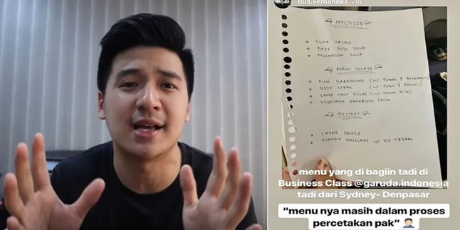Rius Vernandes Dilaporkan Maskapai Karena Daftar Menu, Dapat Dukungan Dari Netizen