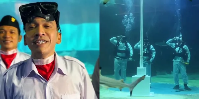 Ruben Onsu Raises the Flag in the Aquarium, Remembers the Near Oxygen Depletion Incident in Labuan Bajo