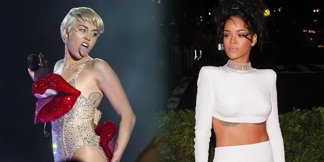 Saat Miley Cyrus & Rihanna Ekspos Tubuh Seksi, Siapa Juaranya?