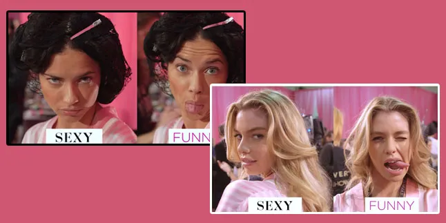 Saat Model Victoria's Secret Berpose Hot & Lucu, Cantik Mana?