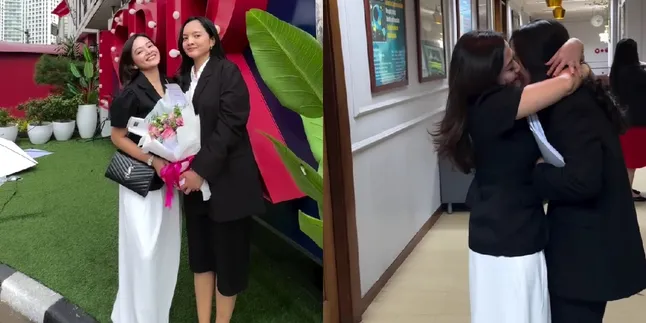 Safa Ricci, Ifan Seventeen's Stepdaughter, Completes Thesis Defense, Cries Emotionally - Receives a Hug from Citra Monica