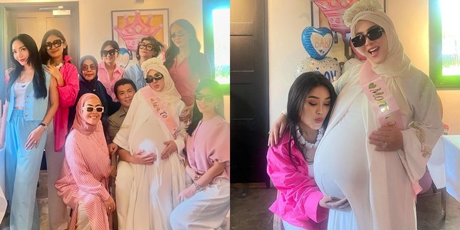 Friendship, 8 Photos of Oline Mendeng at Syahrini's Baby Shower - The Glow of the Pregnant Mother Radiates While in Reino Barack's Embrace