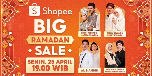 Watch the Excitement of Indonesian Celebrity Couples Only on Shopee Big Ramadan Sale TV Show!