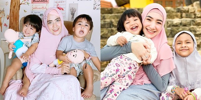 Both Ustaz's Wives, Here are 10 Pictures of April Jasmine and Indri Giana's Style Showdown Proving to be Role Model Mothers