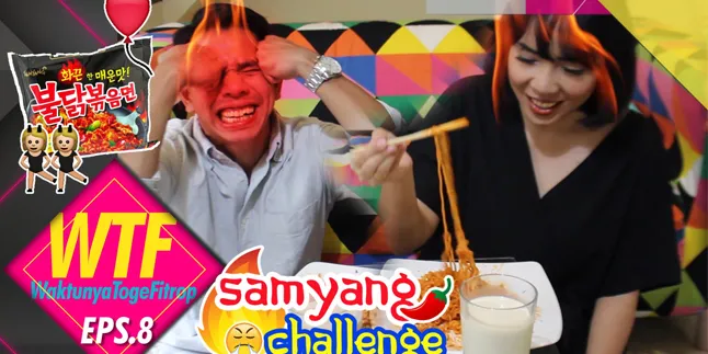 Samyang Challenge Ala Fitrop & Suami, Super Kocak Bikin Ngakak!