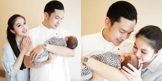 Sandra Dewi Akhirnya Pamer Wajah Mikhael Moeis, Ganteng Banget!