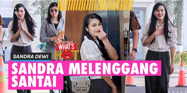 Sandra Dewi Berjalan Santai Hadiri Pemeriksaan Terkait Korupsi Timah - Sempat Beri Love Sign