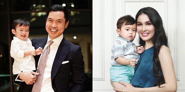 Sandra Dewi With Husband and Child Photo Showing Duckface, Netizens: Don't Focus on the One in the Black Shirt
