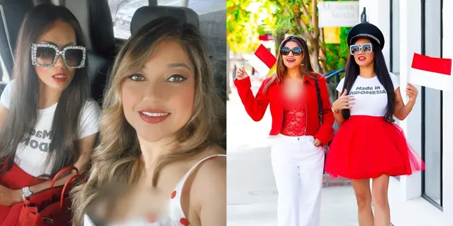 Sarah Azhari Celebrates Indonesia's Independence Day in Florida with Stylish Fashion Dela Dewi