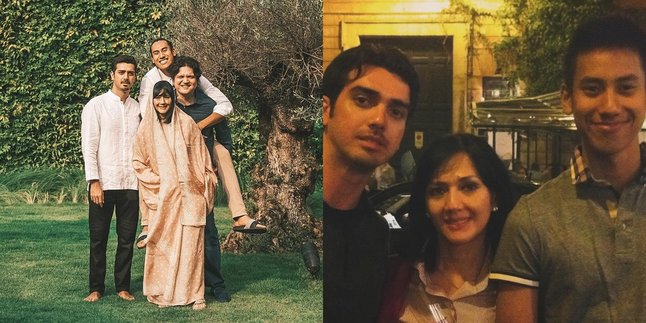 Siblings from the Same Mother, 7 Photos of Fachri Albar and Sean Gelael with Rini S Bono, Who is Called the Most Beautiful Celebrity of Her Time