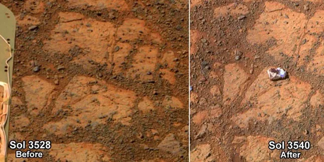 Sebuah Batu Bersinar Muncul di Mars! Darimana Asalnya?
