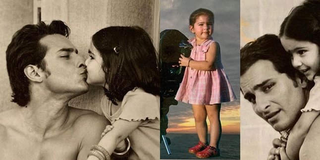 A Series of Childhood Photos of Sara Ali Khan, Adorable with Saif Ali Khan who is Very Handsome