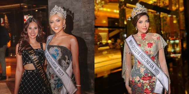 Looking Elegant, Here are a Series of Photos of Millen Cyrus Wearing the Miss Queen Indonesia 2021 Crown - Radiating Charm