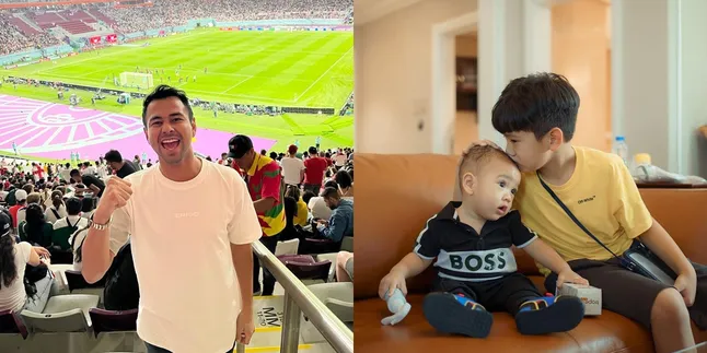 Sederet Potret Rafathar Saat Nonton Piala Dunia 2022, Ekspresi Serius Banget - Senang Inggris Menang
