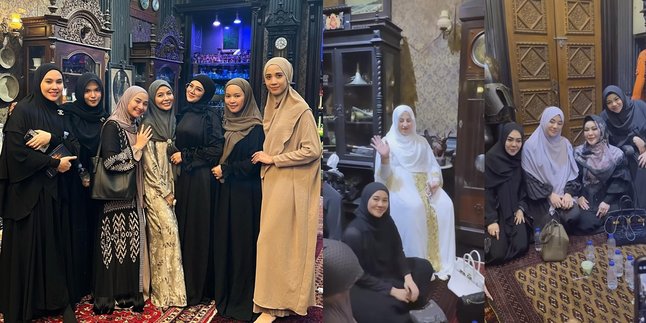 A Series of Celebrities Attended a Study Session at Mulan Jameela's House, from Aurel Hermansyah who is heavily pregnant - Aaliyah Massaid Wearing a Hijab