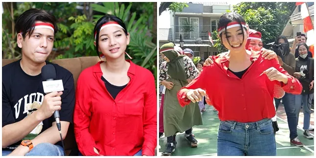 Sempat Terjatuh Saat Lomba Balap Bakiak, Glenca Chysara Tetap Jago & Sukses Jadi Juara Satu