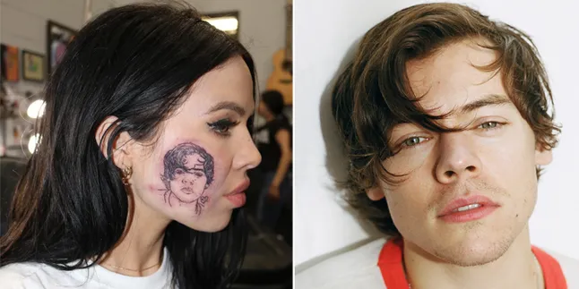 Sempat Viral, Tato Harry Styles di Wajah Penyanyi Ini Ternyata Palsu!