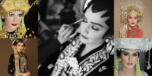 Senk Lotta Cantik dalam Balutan Busana Pengantin Tradisional