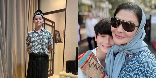 Often Mistaken for Non-Muslim, Here are 7 Pictures of Kenzou, Tamara Bleszynski and Mike Lewis' Son Wearing Sarong and Cap - A Pious Son of a Prospective Husband