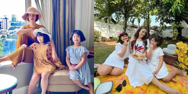 Sering Dikira Oplas - Pinggang Ramping Bikin Iri, Ini 8 Potret Astrid Tiar Bareng 2 Anak Perempuannya yang Cantik dan Mirip