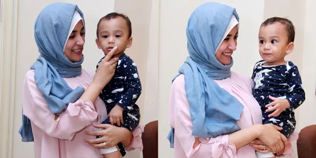 Seru Banget! Shireen Sungkar Ditemani Anak di Lokasi Syuting