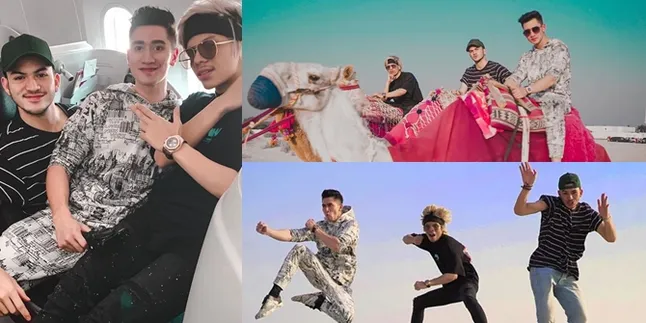 Serunya Verrell, Atta Halilintar dan Rizky Nazar di Gurun, Naik Unta - Pose Bak Model