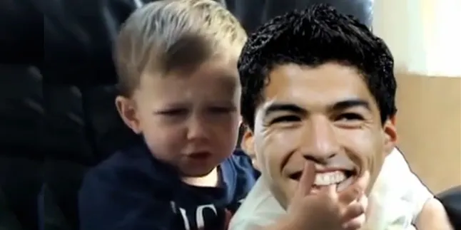 Setelah Chielini, Kini 'Luis Suarez' Gigit Jari Balita!