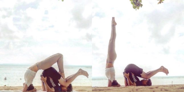 After Being Intimate in the Swimming Pool, Shandy Aulia Does Romantic Yoga with Husband