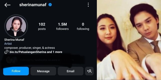 Sherina Munaf Deletes Instagram Following and Wedding Photos, Makes Netizens Curious