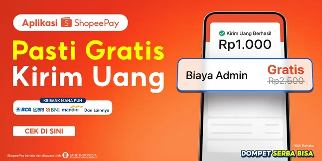 ShopeePay Bikin Hidup Makin Praktis, Kirim Uang ke Bank & E-Wallet Kini Gratis Tanpa Batas!