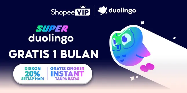 ShopeeVIP Partners with Duolingo, Shopping Remains Affordable While Upgrading Yourself to Be More Exciting