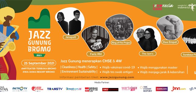 Ready to be Held, Jazz Gunung Bromo Becomes the First Concert with Audience Outside PPKM