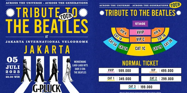 Siap Ngonser di Tribute to The Beatles? Ini Harga Tiketnya Siap Ngonser di Tribute to The Beatles? Ini Harga Tiketnya