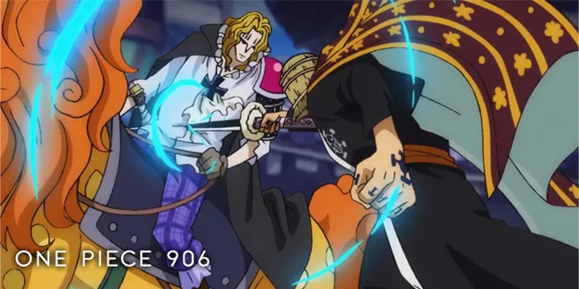 Sinopsis ONE PIECE Episode 906 - Duel Trafalgar Law VS Basil Hawkins