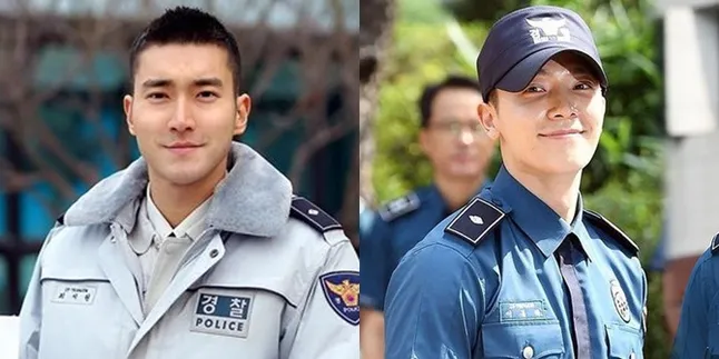 Siwon dan Donghae SuJu Reuni Dengan Teman Polisi, Ganteng Semua!