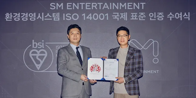 SM Entertainment Jadi Agensi Pertama di Korea yang Raih Sertifikasi ISO 14001 untuk Standar Pengelolaan Lingkungan Internasional SM Entertainment Jadi Agensi Pertama di Korea yang Raih Sertifikasi ISO 14001 untuk Standar Pengelolaan Lingkungan Internasional