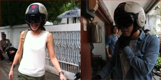 So Sweet, Ariel NOAH dan Sophia Mueller Pakai Helm Yang Sama