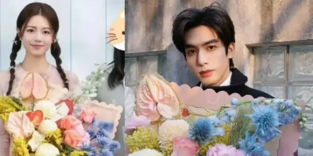 Song Weilong and Zhao Jinmai Show Off the Same Bouquet on Valentine’s Day, Netizens Go Wild